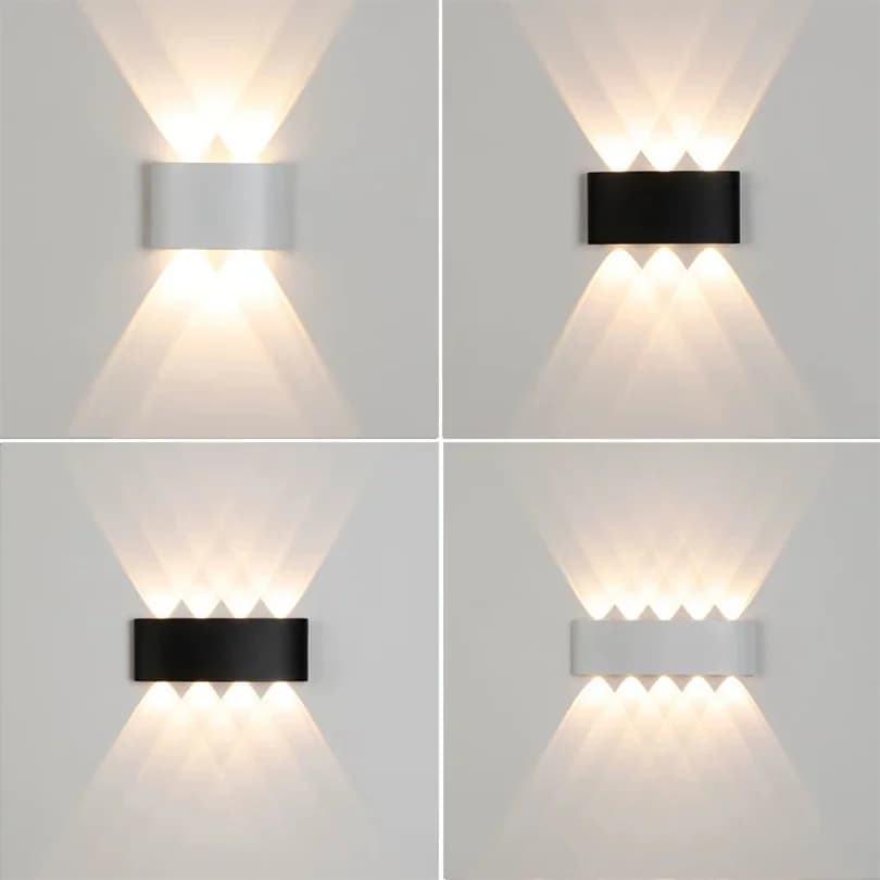 LED Wall Lamp 2W 4W 6W 8W 10W AC 85-265V Waterproof IP66 High Brightness Indoor And Outdoor Garden Decorative Lamp