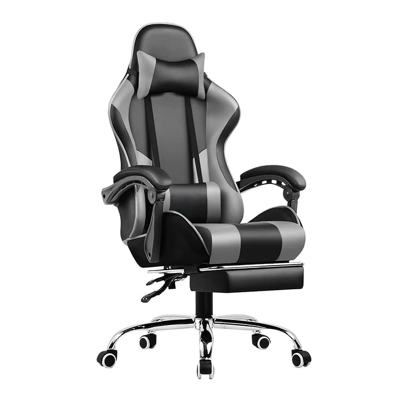 Gaming Chair Computer Chair with Footrest and Lumbar Support  Height Adjustable Game Chair