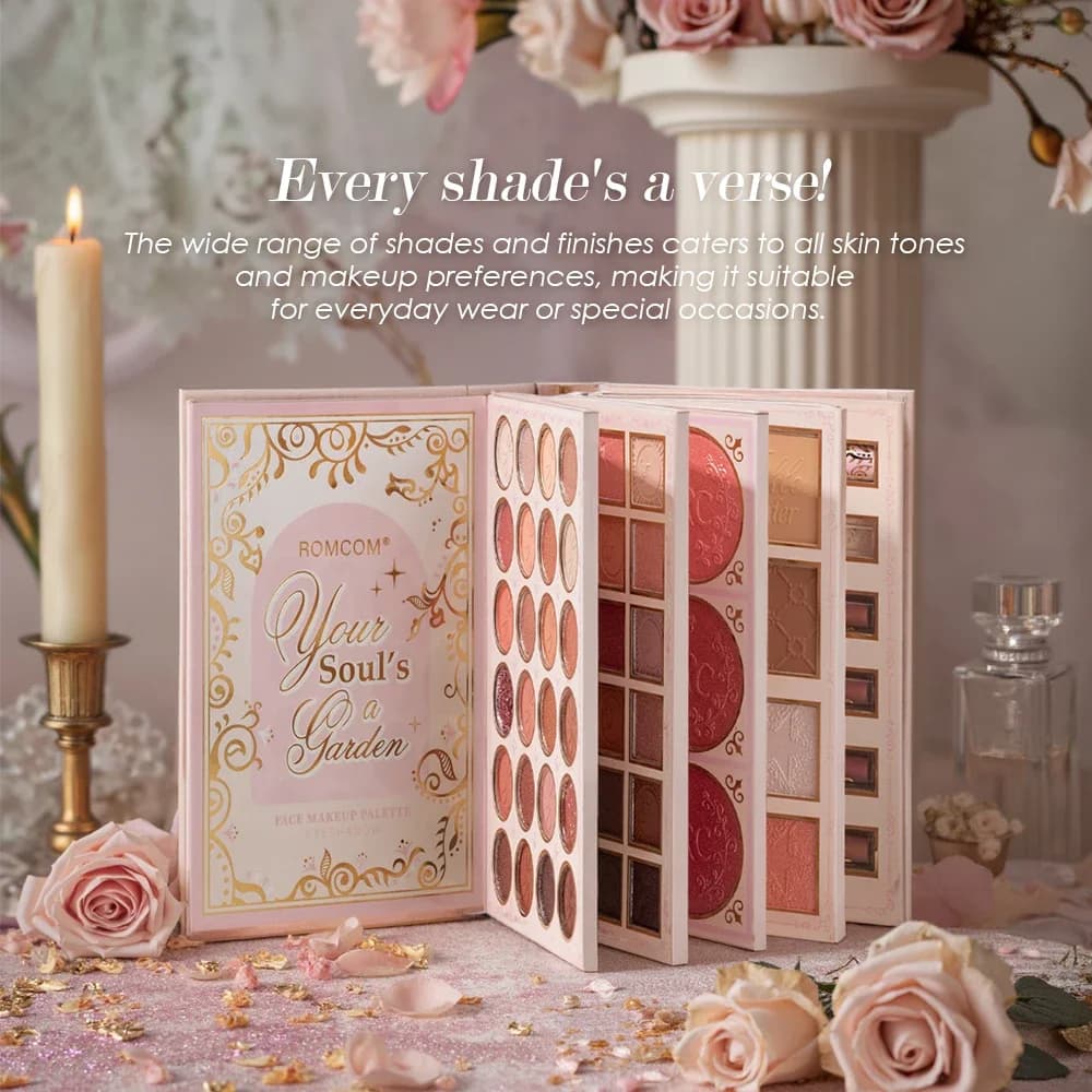 5‑Page Full Face Makeup Kit, Matte & Shimmer Eyeshadow, Blush, Contour, Lip Gloss Mascara for Versatile Makeup Looks