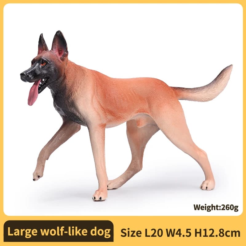 Realistic Dog Figurine Action Figure - Collectible Dog Model Decorative Ornament, Perfect Gifts for Kids & Military Action Figur