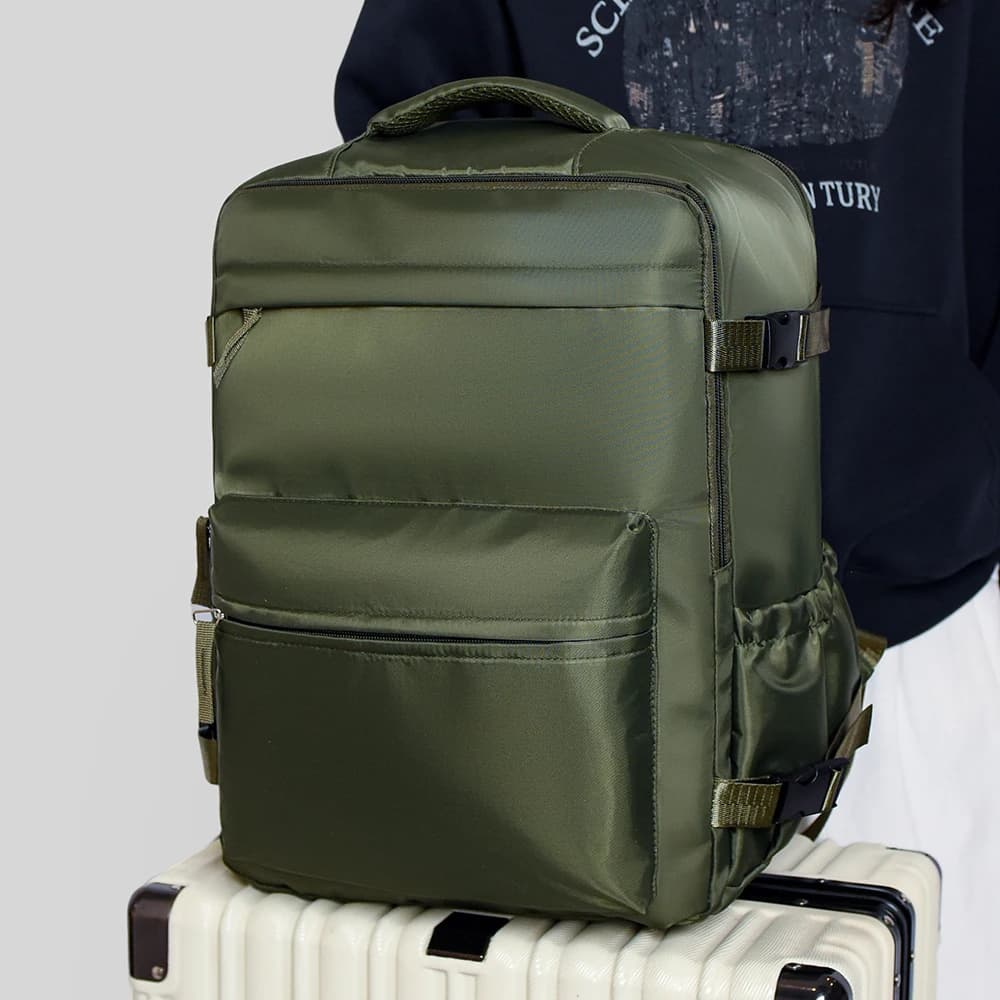 Backpack for Men and Women, Simple Business Trip Luggage Bag, Boarding Travel Bag, Large Capacity Backpack