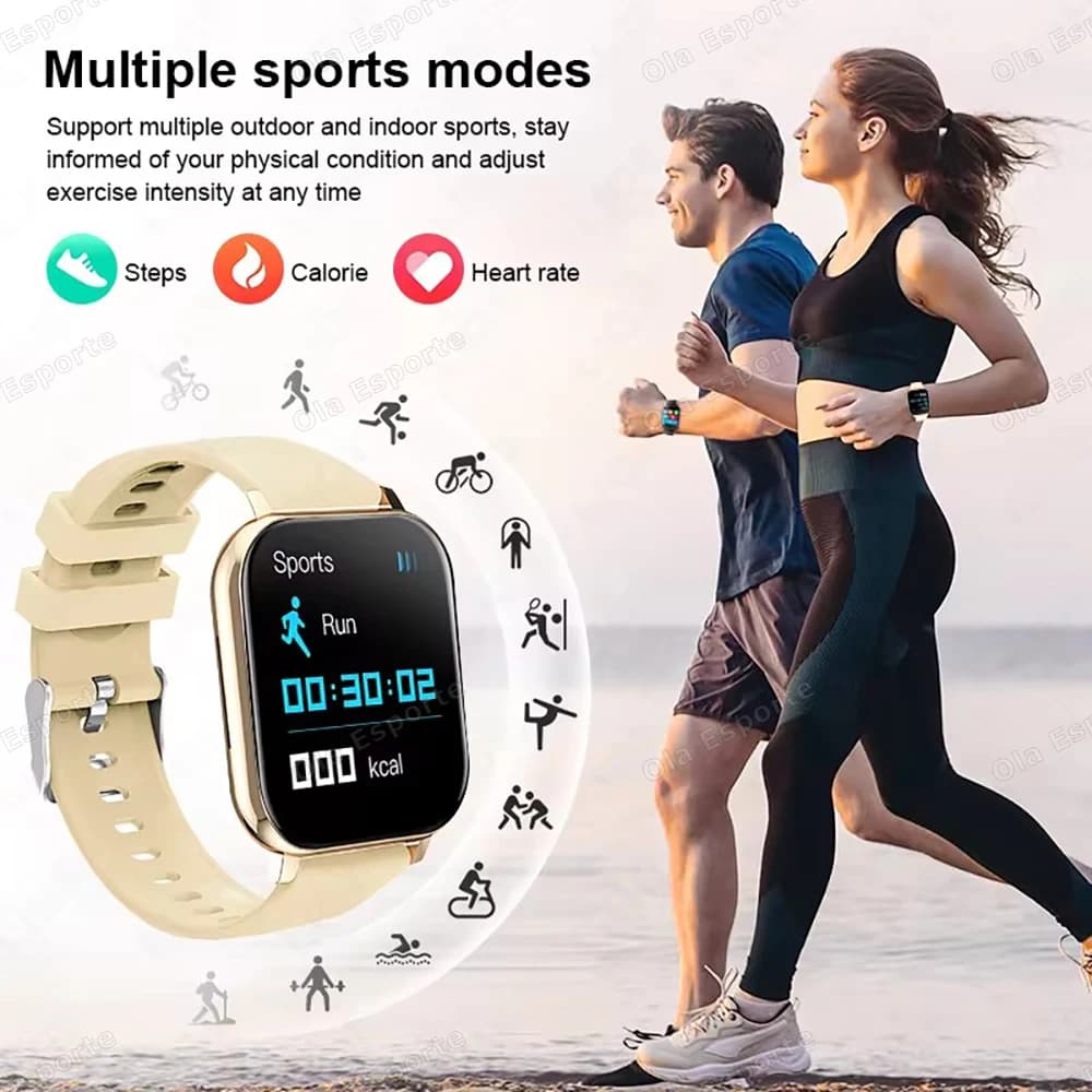 New Smart Watch 2.01 Inch HD Display Answer Make Call Message Preview Sport Modes smartwatch DIY Dial Weather Forecast Men Women