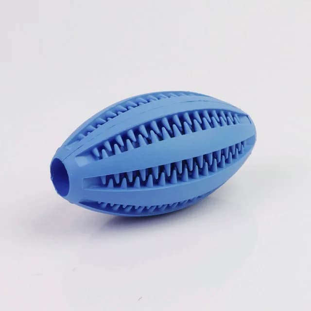 Dog Teeth Cleaning Toy, Interactive Food Dispensing Ball for Puppy Chewing Durable Rubber Treat Ball for Small Medium Large Dogs