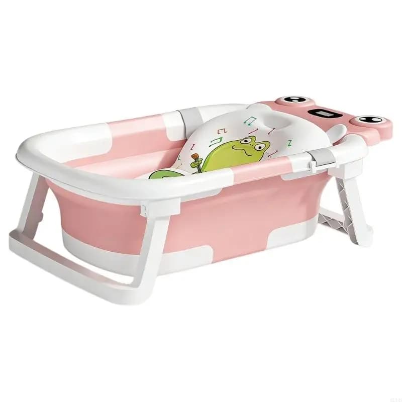 Baby Bath Tub with Removable Pad with Ergonomic Support & Comfort Not Slip Infant Bathtub for Newborns to Toddler Use A2UB