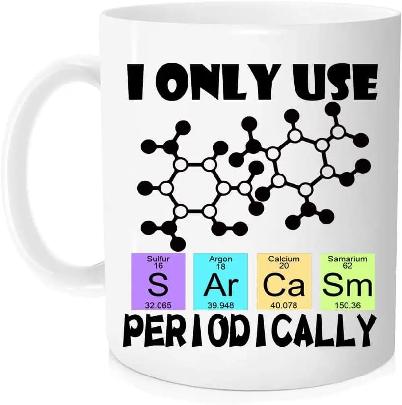 Coffee Cups Funny Cofee Mug Chemistry Student Teacher Periodic Mugs Cup of Coffee Drinkware Personalized Gift Cup for Tea Beer
