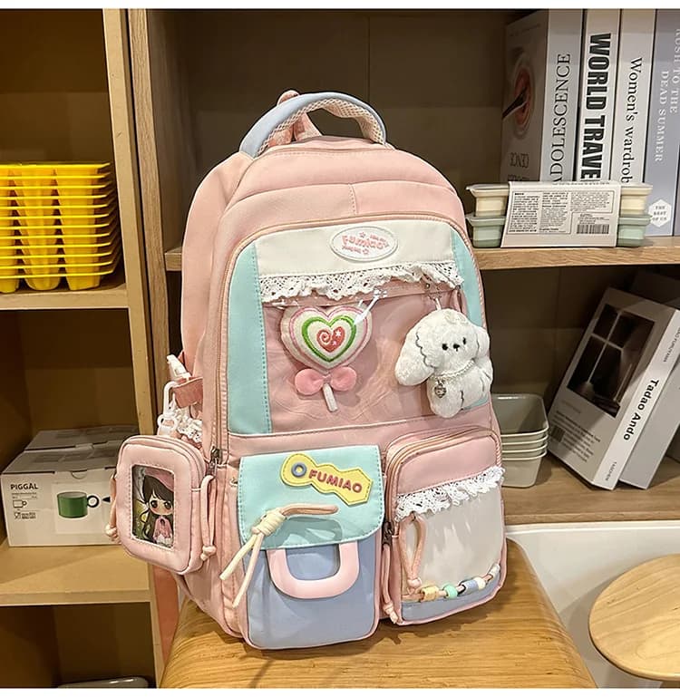 Backpack School Bag Girl Back Pack For Children Kid Child Teenager Female Class Schoolbag Primary Women Bagpack Teen Bookbag Kit