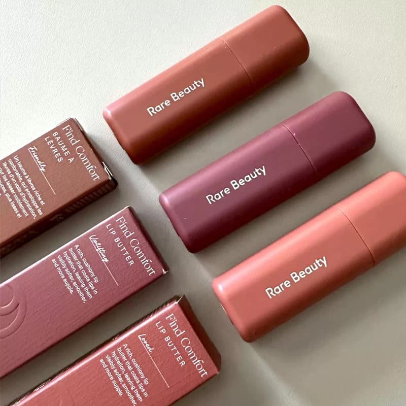 Luxury Rare Beauty Find Comfort Lip Butter Lasting Moisturize Plumping Lip Gloss Makeup Soft Pinch Matte Bouncy Blush Cosmetics