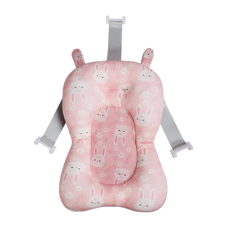 Baby Shower Bath Tub Pad Non-Slip Newborn Bathtub Mat Safety Nursing Foldable Support Comfort Body Cushion Mat Pillow Cartoon