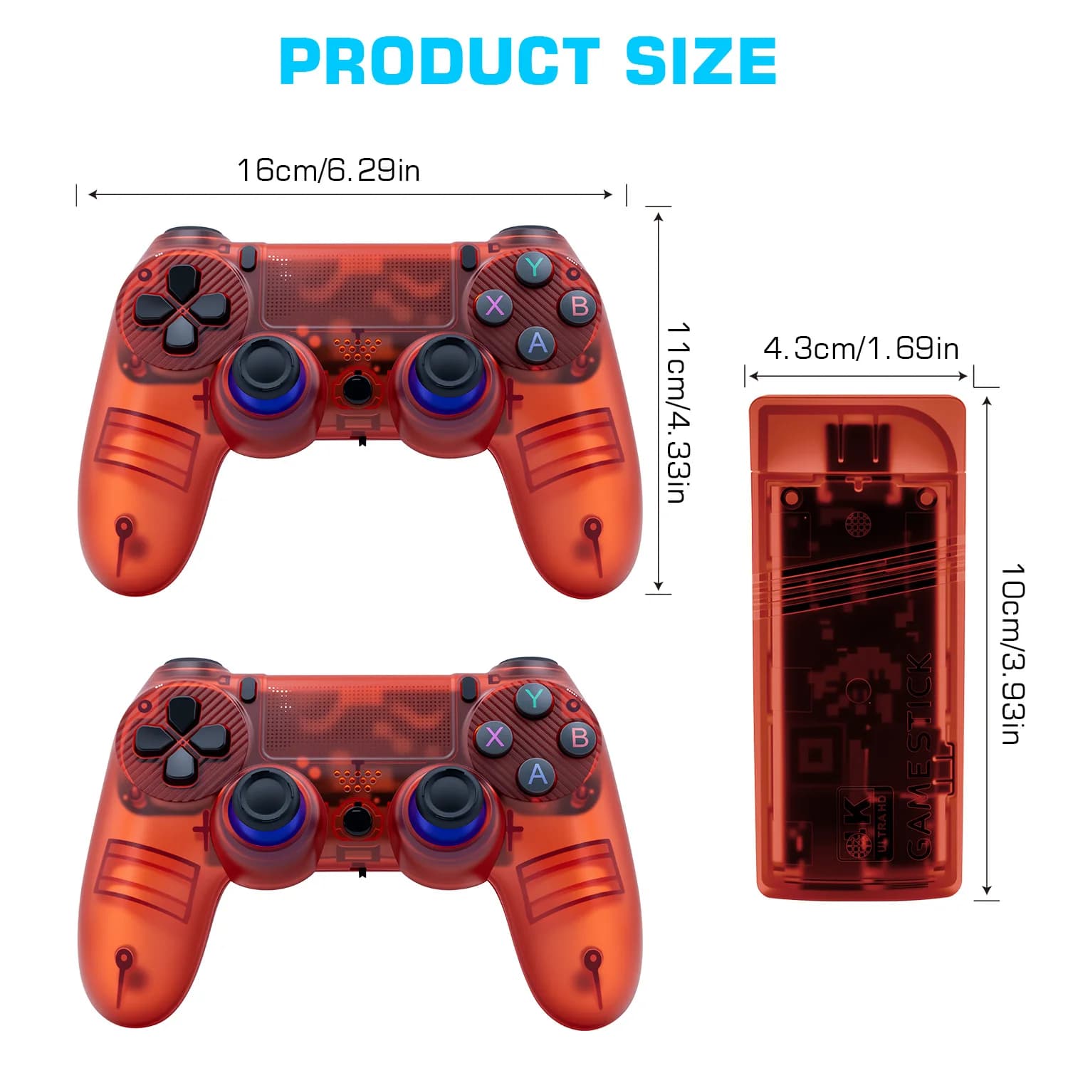 The GS5mini retro game console features dual wireless controllers, supports 4K high-definition output, and two-player gaming.