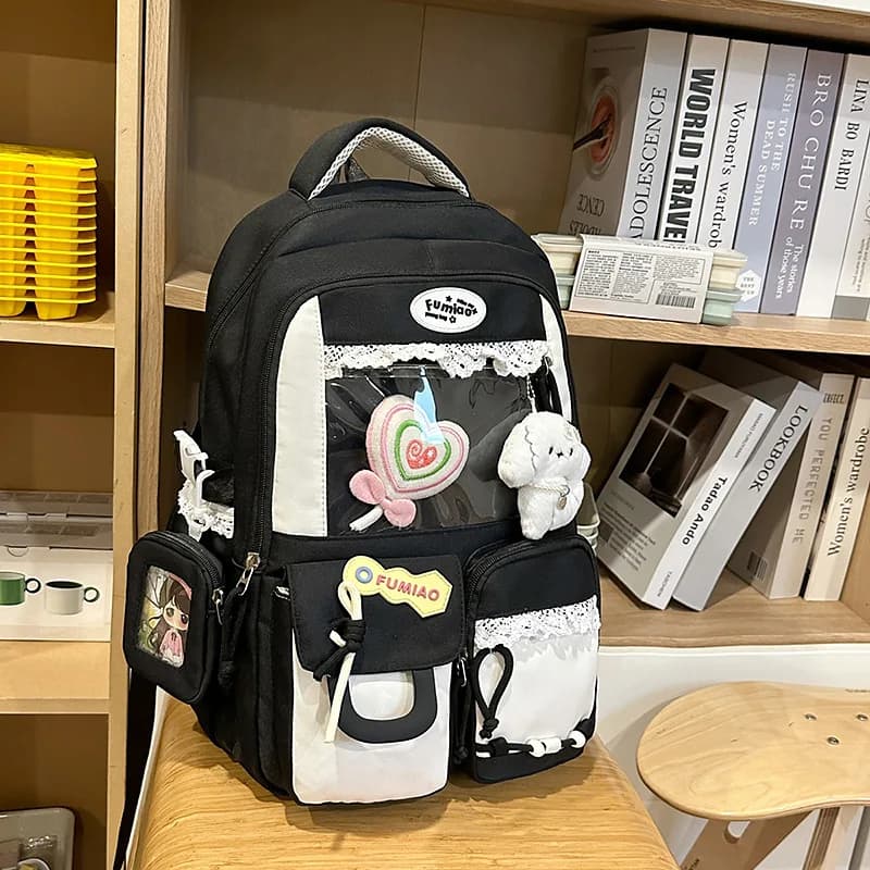 Backpack School Bag Girl Back Pack For Children Kid Child Teenager Female Class Schoolbag Primary Women Bagpack Teen Bookbag Kit