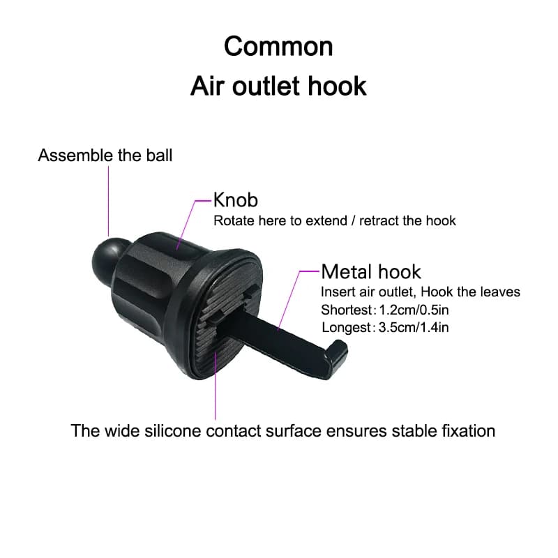 Car Phone Holder Bracket Accessories Interior Air Outlet Vent Base Gadget Universal Auto Cellphone Support Accessories