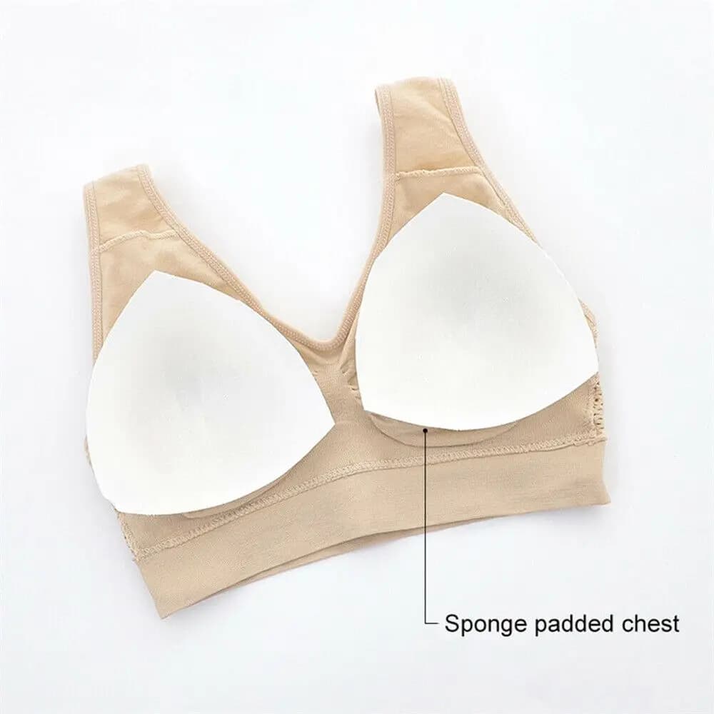 Fitness Gym  Workout With Pad Breathable Yoga Sports Wear Sports Bra Push-Up Vest Shockproof Underwear