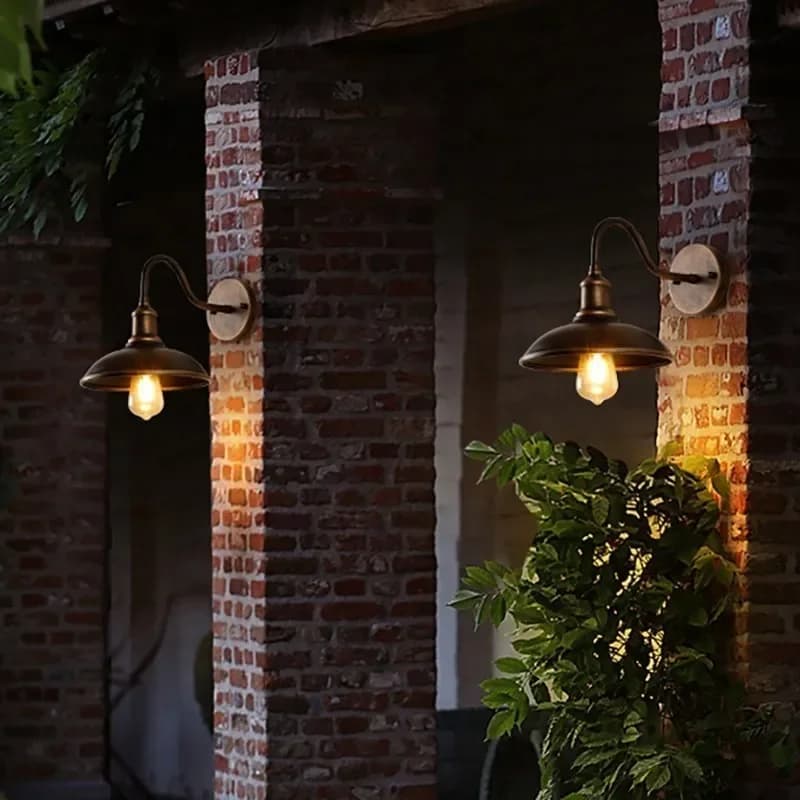 LED Industry Wall Lamp Retro American Wall Light For Courtyard Balcony Entrance staircase Hallway Bedroom Vintage Decor Fixtures