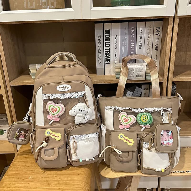 Backpack School Bag Girl Back Pack For Children Kid Child Teenager Female Class Schoolbag Primary Women Bagpack Teen Bookbag Kit