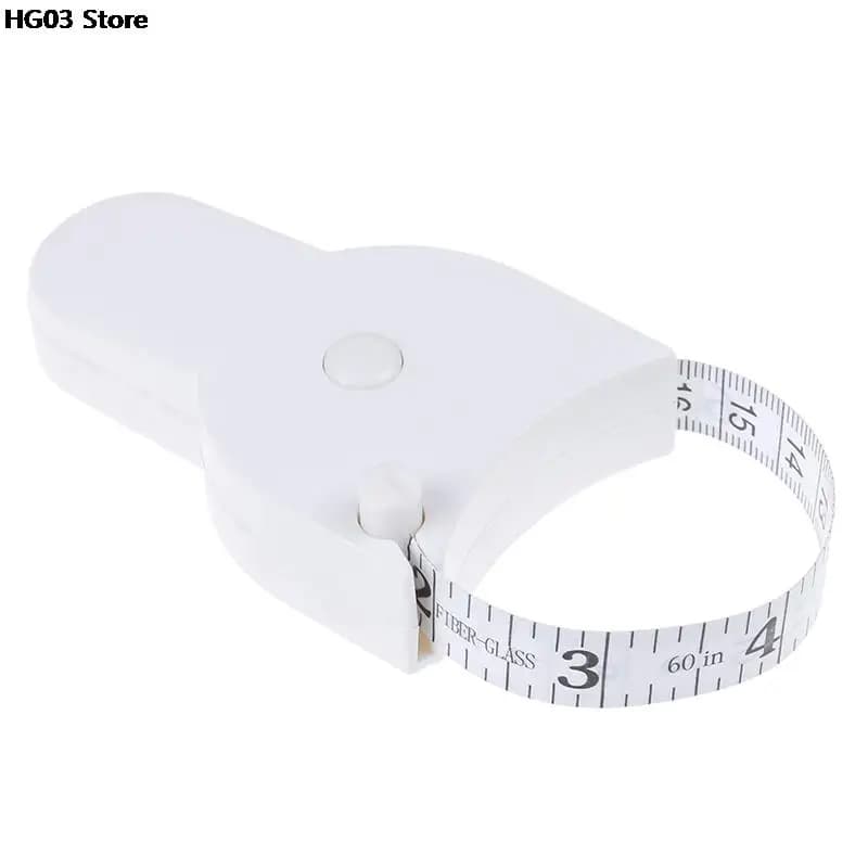 High Qulaity 1.5m Fitness Accurate Body Fat Measuring Body Tape Ruler Measure Tape Measure White Body Fat Caliper
