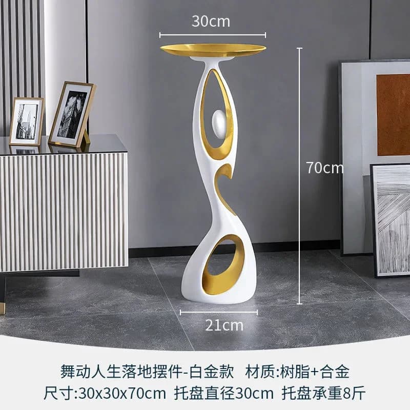 Home Art Decor,Light Luxury, Creative Living Room, TV Cabinet, Floor Decorative, Resin Abstract Sculpture, Housewarming Gift