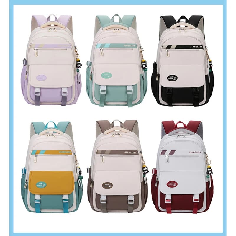 Backpack Children School Bag Back Pack For Boy Girl Kid Child Teenager Class Schoolbag Primary High Bookbag Female Women Teens