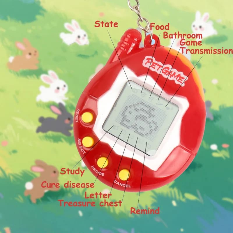 Interactive 3D Virtual Pet Toy Retro Handheld Virtual Pet Game In One Virtual Cyber Digital Nostalgic Funny Toy Pixel Funny Play