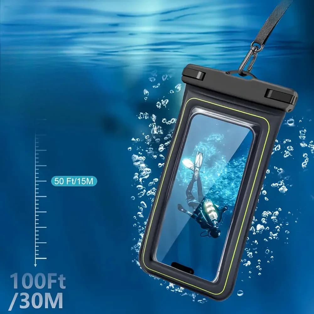 Phone Waterproof Bag - Phone Case with Tether, Essential for Beach, Swimming, Skiing, Drifting, and Surfing