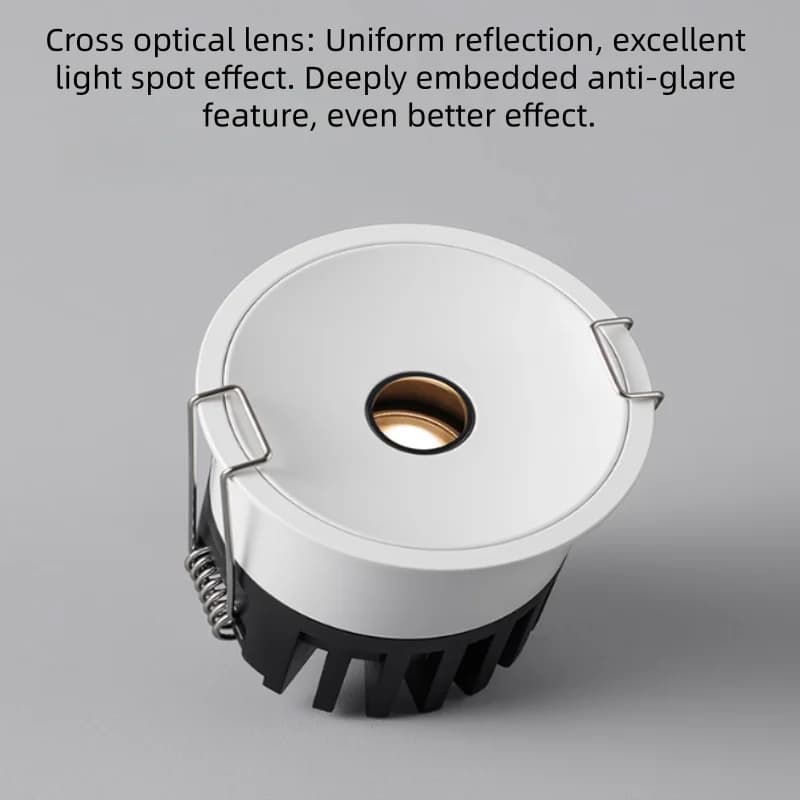 LED embedded household small-hole light-emitting cross-light beam spot lamp anti-glare non-centralized lamp