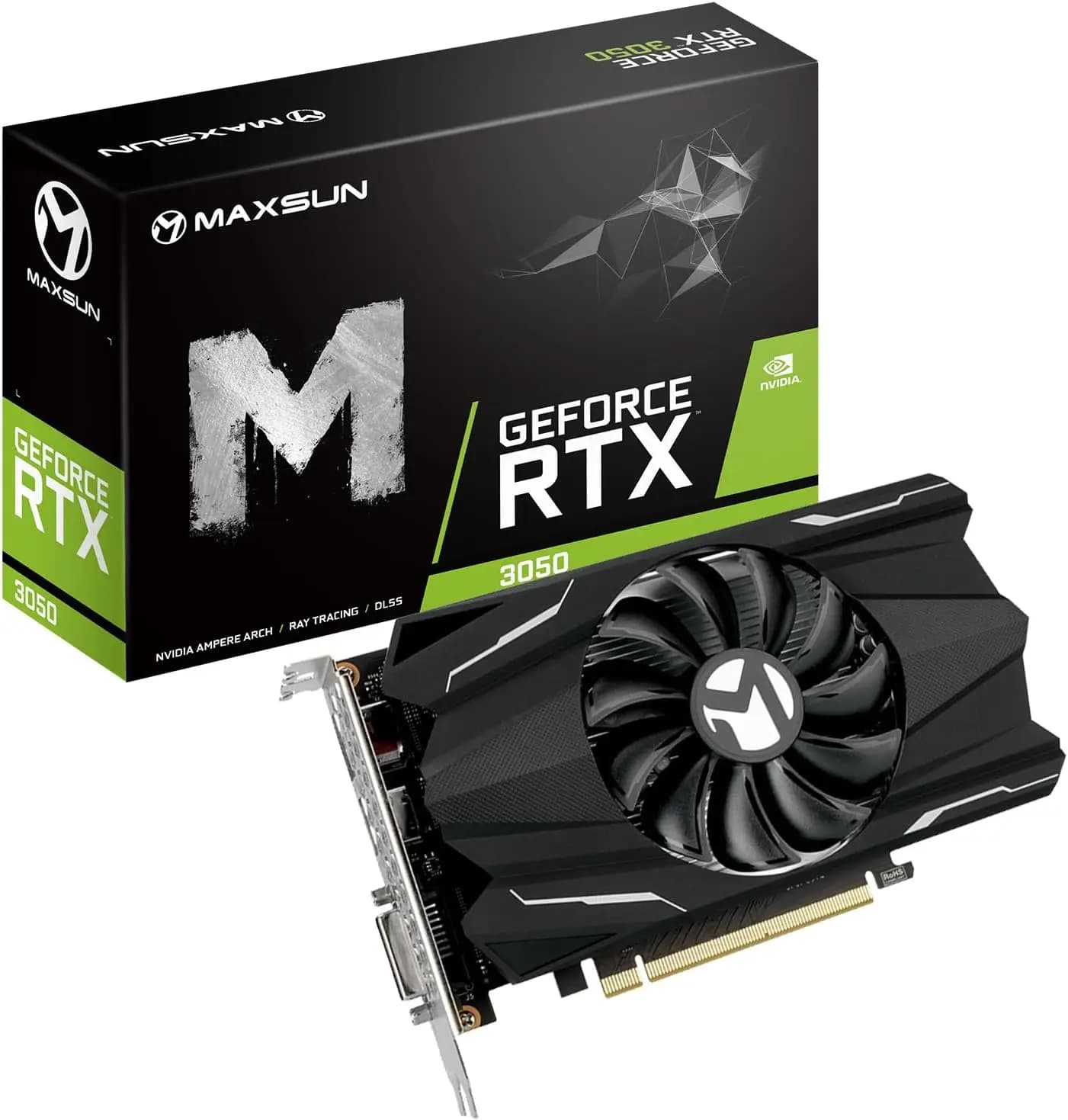 Gaming PC Low Profile GeForce RTX 3050 6GB GDDR6 Video Graphics Card PCIe 4.0 HDMI 2.1 DP 1.4a