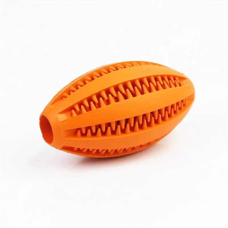 Dog Teeth Cleaning Toy, Interactive Food Dispensing Ball for Puppy Chewing Durable Rubber Treat Ball for Small Medium Large Dogs