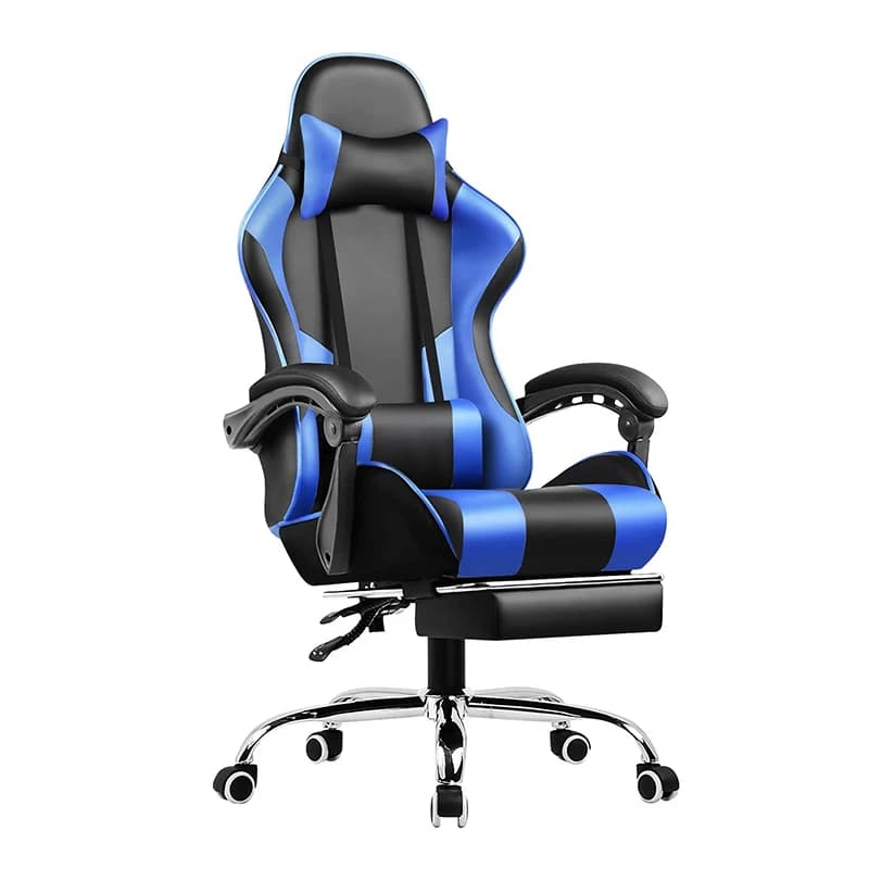 Gaming Chair Computer Chair with Footrest and Lumbar Support  Height Adjustable Game Chair