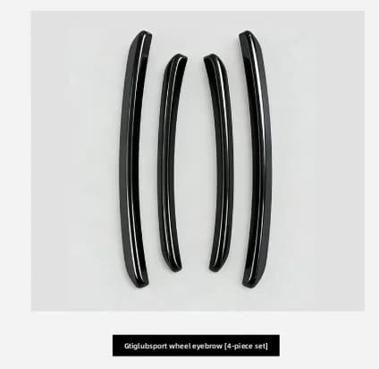 Car Accessories Popular  A Set Sut for Mud Flaps Arch Wheel Eyebrow Lips Strips Sticker Trim for Golf 8 Car Fender Flares
