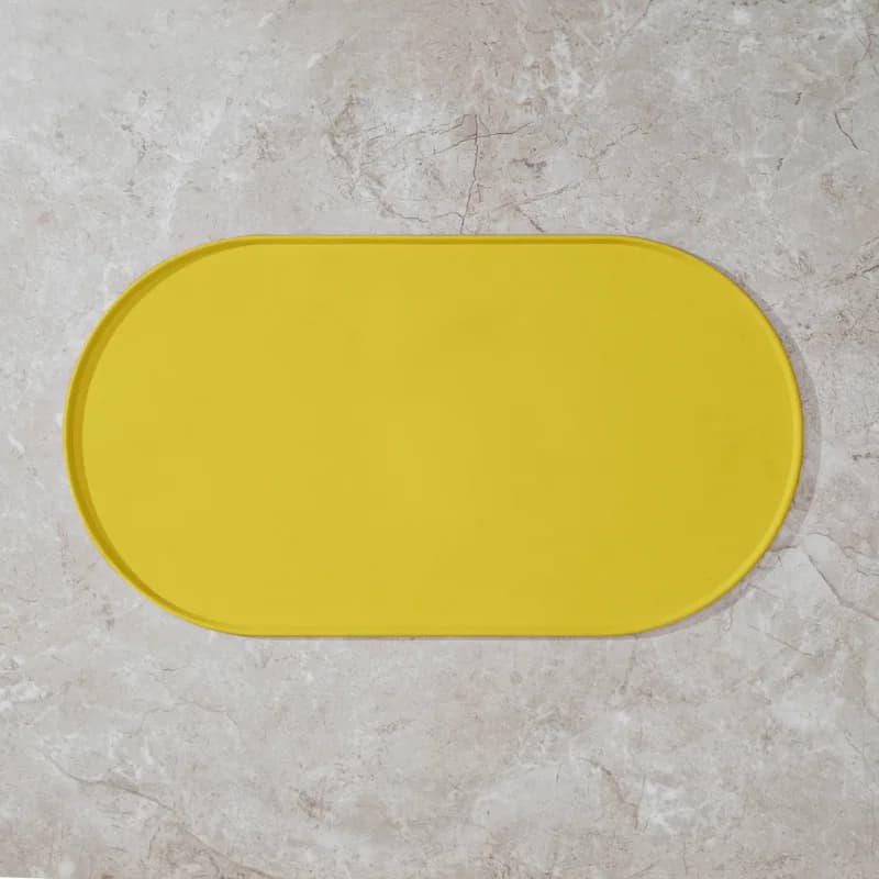 Cat Feeding Mat with Non-Slip Waterproof Design, Pet Food Mat, Compatible with Cat/Dog Bowls, Multipet Households, Dog Owners