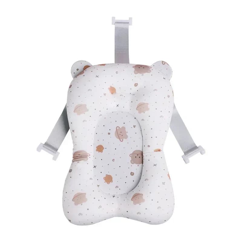 Baby Shower Bath Tub Pad Non-Slip Newborn Bathtub Mat Safety Nursing Foldable Support Comfort Body Cushion Mat Pillow Cartoon
