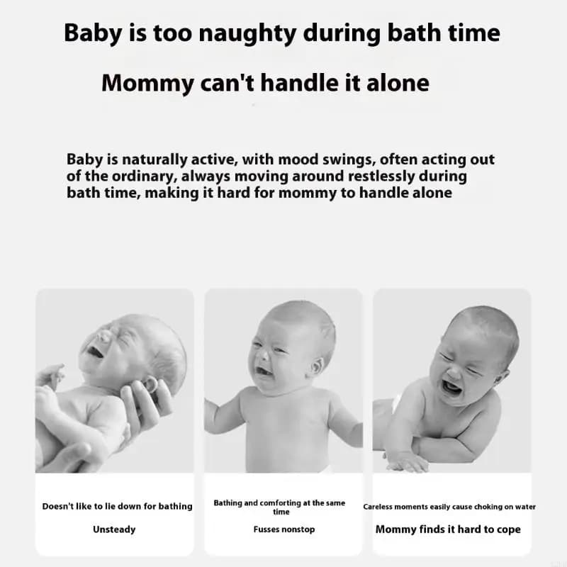 Baby Bath Feature Anti Slip Suction Cups Ergonomic Support Chair for Newborns Toddler Safe Bath Time Essential A2UB