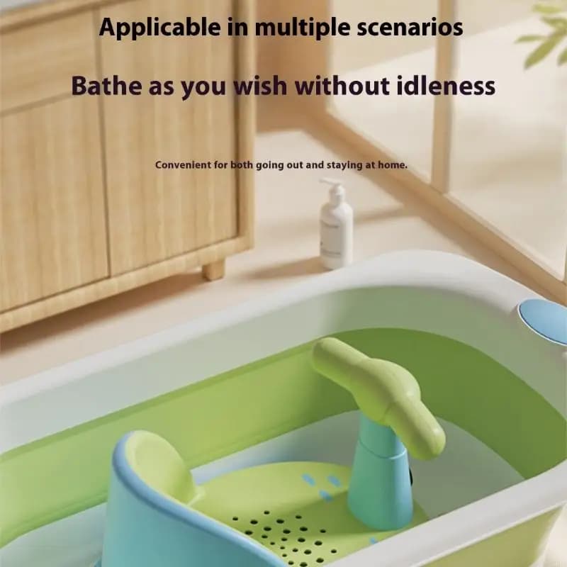 Baby Bath Feature Anti Slip Suction Cups Ergonomic Support Chair for Newborns Toddler Safe Bath Time Essential A2UB