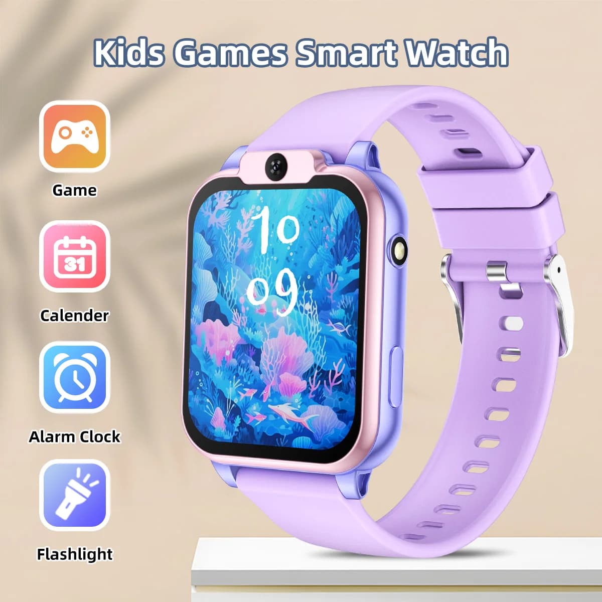 2026 NEW Smart Watch for Children Multifunctional Watch Camera Control Take Photo Multi-mode Wisdom Games 24 Languages Gift Kids
