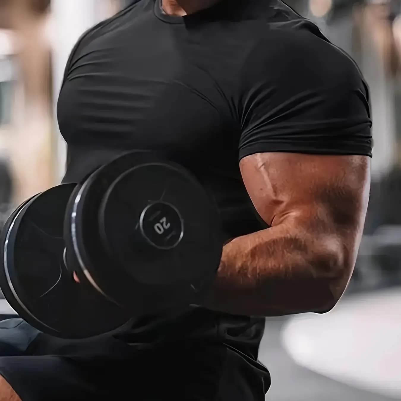 Sports tight-fitting clothes, short-sleeved shirts for fitness running training, breathable fitness T-shirts for men