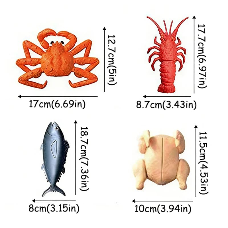 Kids Cutting Food Pretend Kitchen Toys Simulated Seafood Disassembly Crab/Tuna/Turkey Set Educational Role Play Gift Girls Toys