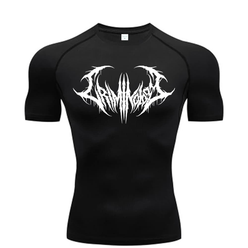 Fitness T-shirts for Men Fitness Gym Compression Moisture-Wicking Gym Breathable Quick Drying Running Sweat Absorbing Tight Fit
