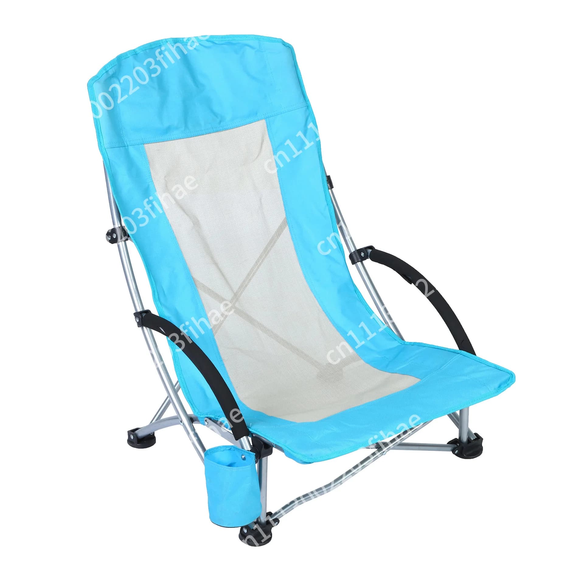 Outdoor leisure lounge  camping folding chair beach chair portable travel high back fishing