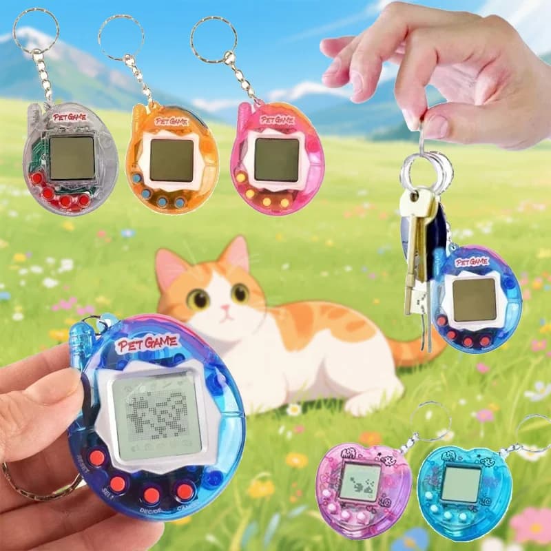 Interactive 3D Virtual Pet Toy Retro Handheld Virtual Pet Game In One Virtual Cyber Digital Nostalgic Funny Toy Pixel Funny Play