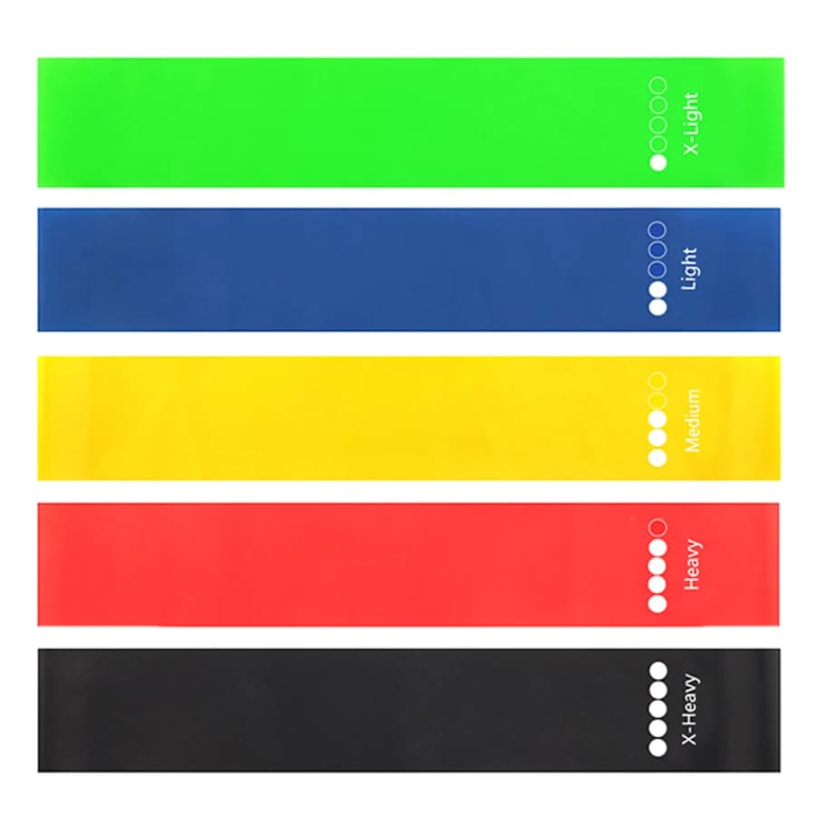 5-Level Resistance Bands Set for Yoga Pilates Home Gym Exercise Fitness Sport Elastic Rubber Bands for Workout Gym Accessories