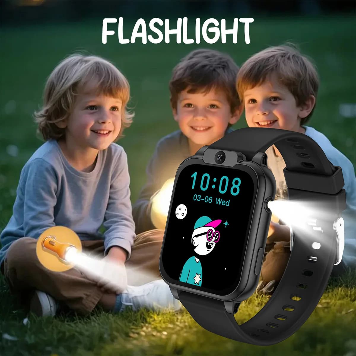 2026 NEW Smart Watch for Children Multifunctional Watch Camera Control Take Photo Multi-mode Wisdom Games 24 Languages Gift Kids
