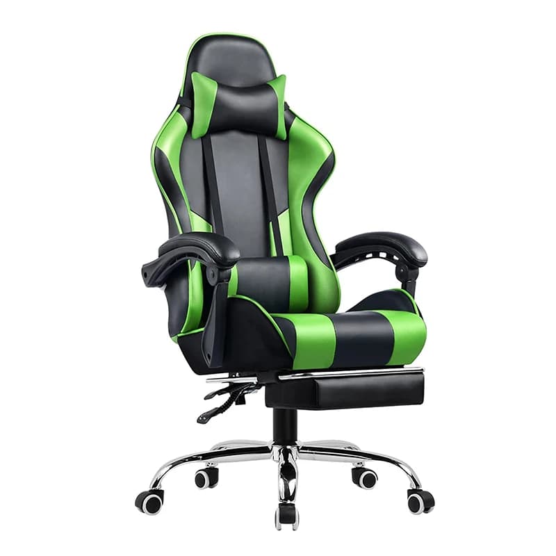 Gaming Chair Computer Chair with Footrest and Lumbar Support  Height Adjustable Game Chair