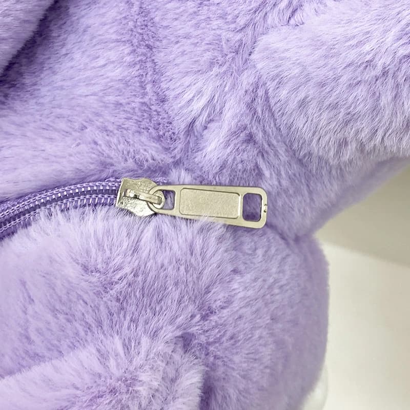 Backpacks 2025 Cartoon Teddy Bear Kids School Bags Bunny Rabbit Purple Cute Girl's Birthday Gift College Girl Casual Bag Kawaii