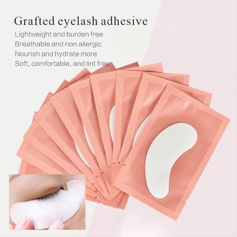 50/100Pairs Eye Patches Under Eyelash Pads for Building Hydrogel Paper Patches Lint Free Stickers for False Eyelashes