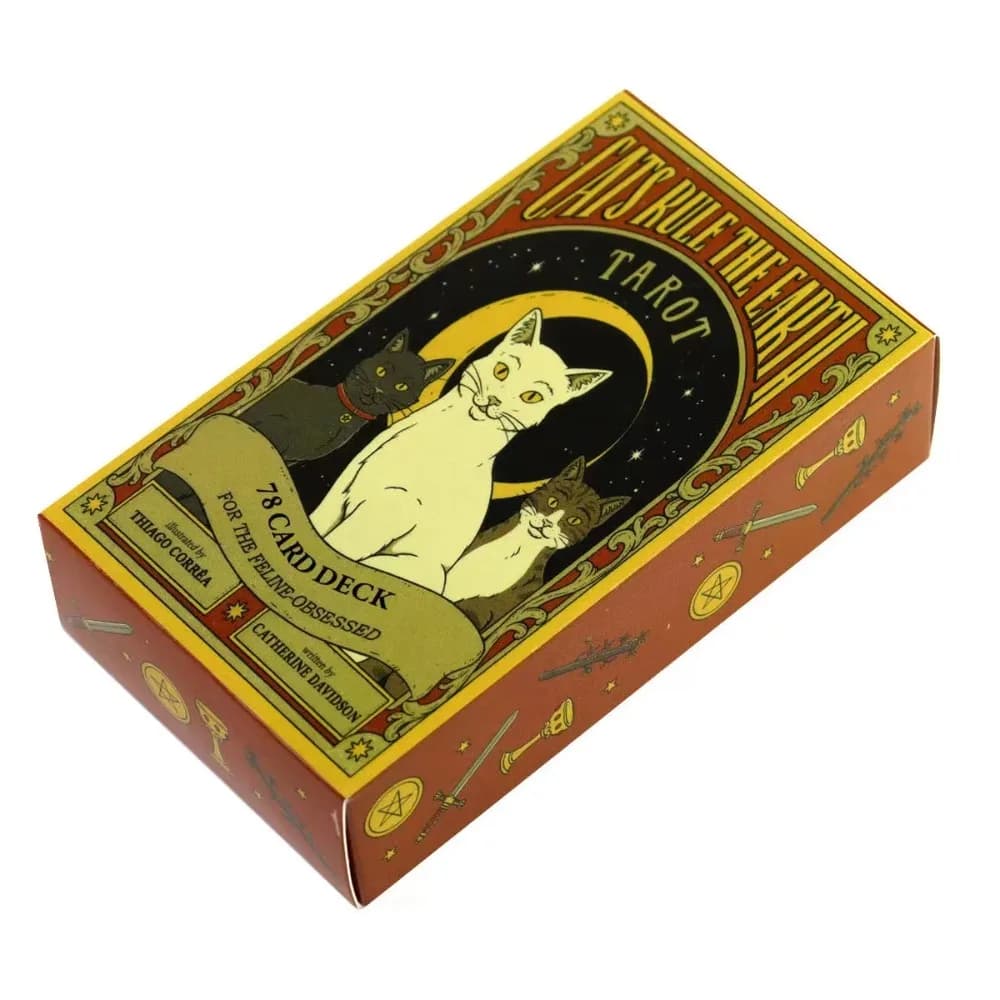 Cats Rule The Earth Tarot Deck 78 Vintage Cat Themed Tarot Cards Divination Tool For Tarot Practitioners And CatLoversCollection