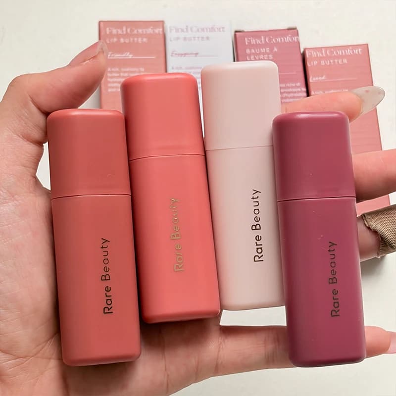 Rare Beauty New Butter Contains 4g of hyaluronic acid Lipstick Gentle Caramel Color Moisturizing Volumizing Loved/friendly Blush