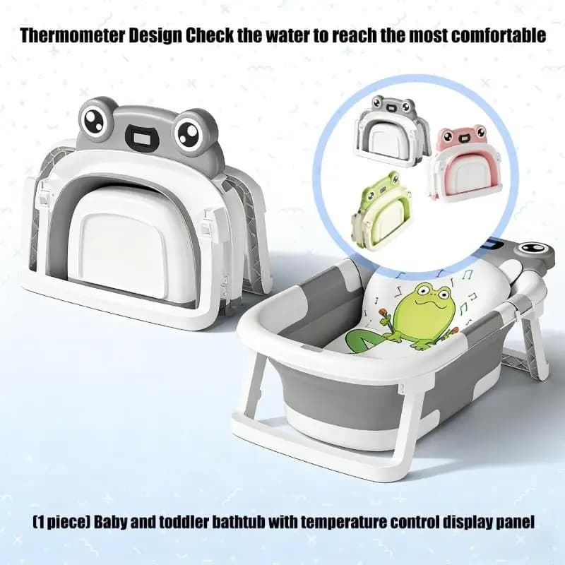 Baby Bath Tub with Removable Pad with Ergonomic Support & Comfort Not Slip Infant Bathtub for Newborns to Toddler Use A2UB