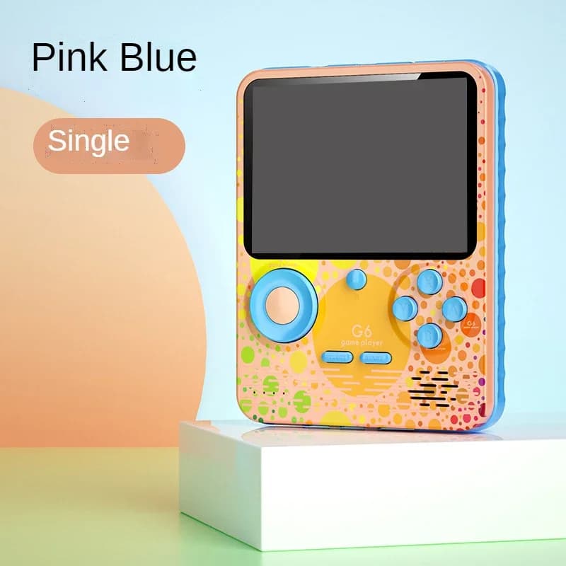 G6 Game Console 3.5 Inch Screen Handheld Portable Support 2 Players Video Gaming Machine for Kids