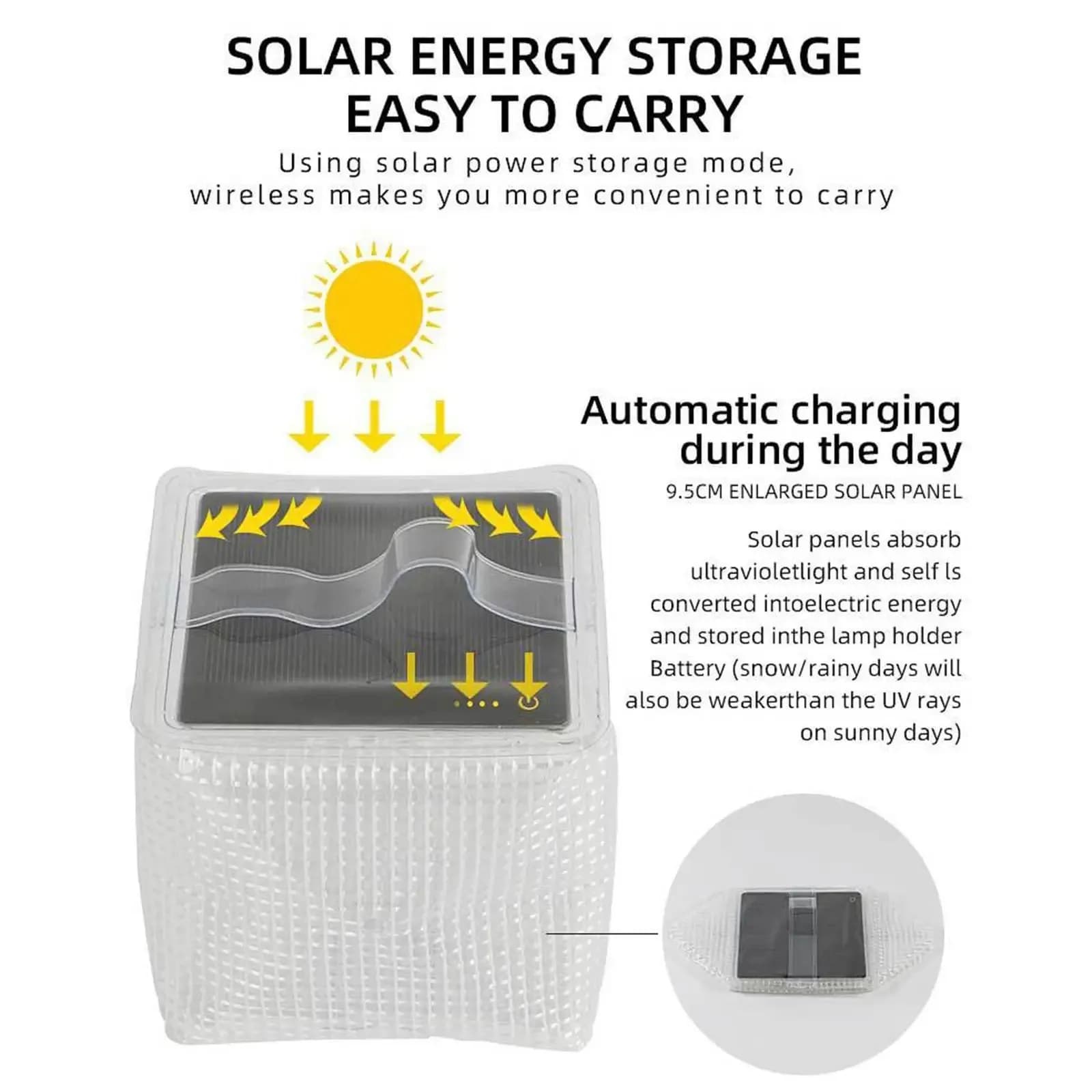 Camping Light Portable Solar  Lightweight And Portable For Outdoor Adventures Garden Light