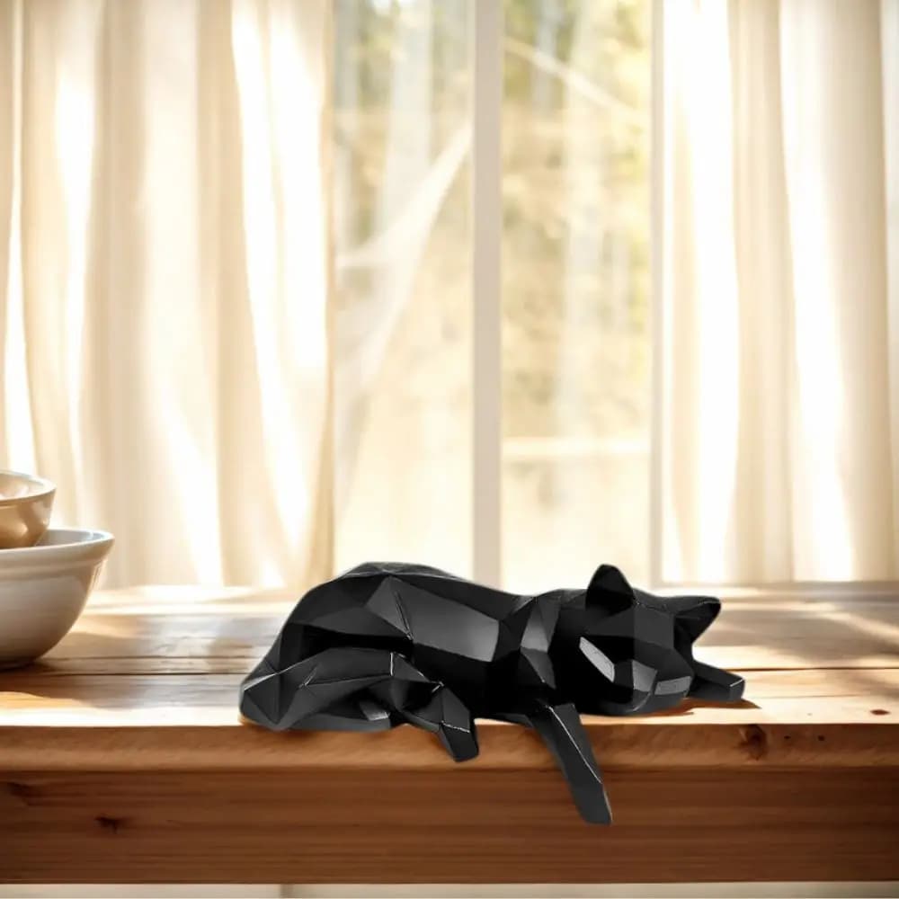 Cat Statue Bookshelf Decoration - Modern Minimalist Cat Figurine, Bookshelf/Desk/Office Decoration Ornament, Suitable for Living Room Creative Home Decor