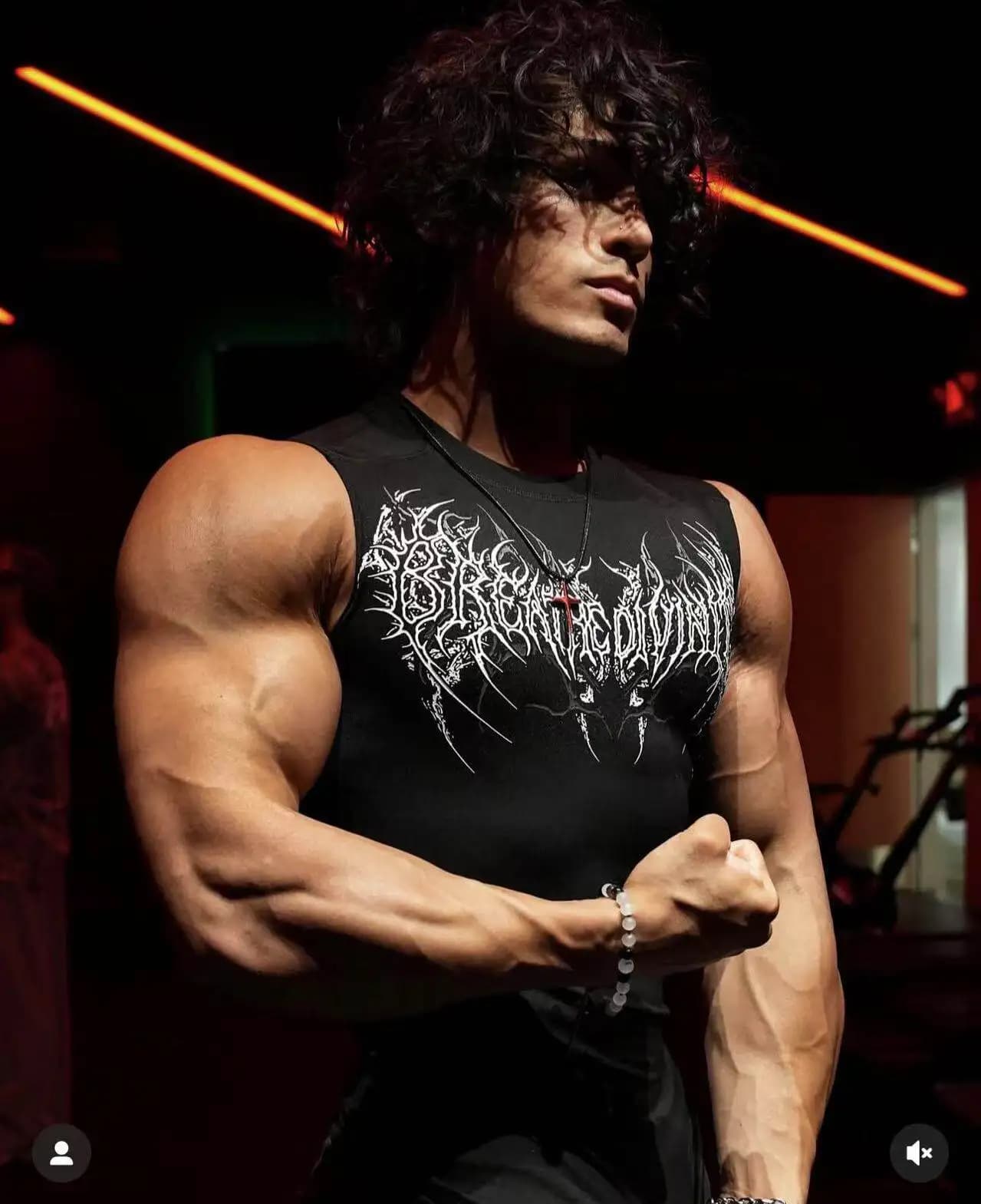 Valentine's Day Gift For Her: Summer Tight Fitting Clothes Gothic Wind Speed Dry Printed Fitness Sports Sleeveless Camisole